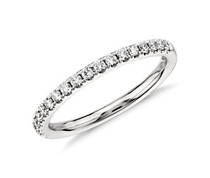 Riviera Pave Diamond Ring in Platinum (1/4 ct. tw.)