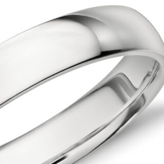 Mid-weight Comfort Fit Wedding Band in Platinum (4mm)