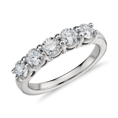 Eternal Five Stone Diamond Ring in Platinum (1 ct. tw.)