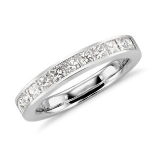 Channel-Set Princess-Cut Diamond Ring in Platinum  (1 ct. tw.)