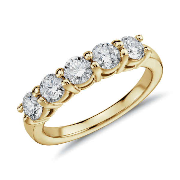 Eternal Five Stone Diamond Ring in 14k Yellow Gold (1 ct. tw.)