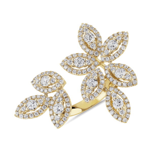 Diamond Foliage Fashion Ring in 14k Yellow Gold (2 1/4 ct. tw.)