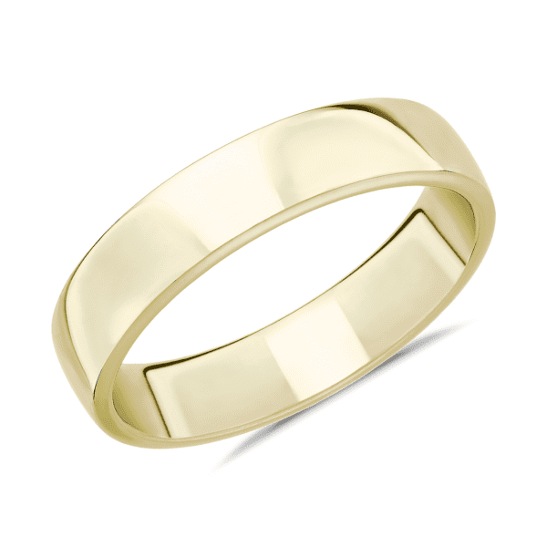 Skyline Comfort Fit Wedding Ring in 14k Yellow Gold (5mm)