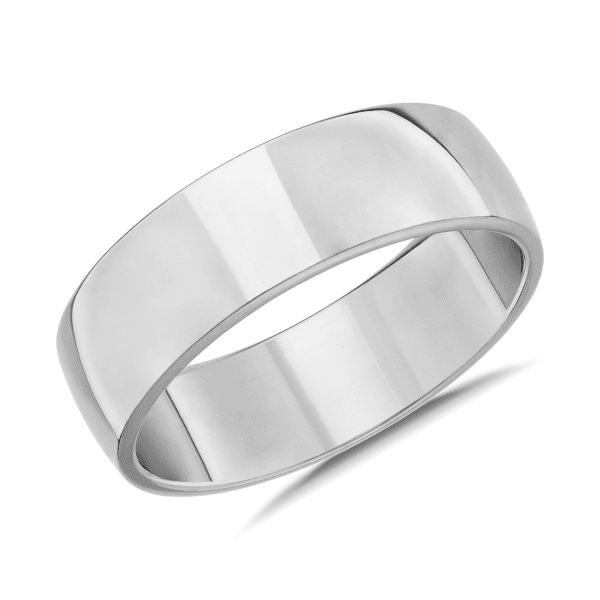 Skyline Comfort Fit Wedding Ring in Platinum (7mm)
