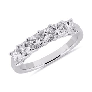 Six Stone Princess Diamond Ring in Platinum (1 1/4 ct. tw.)