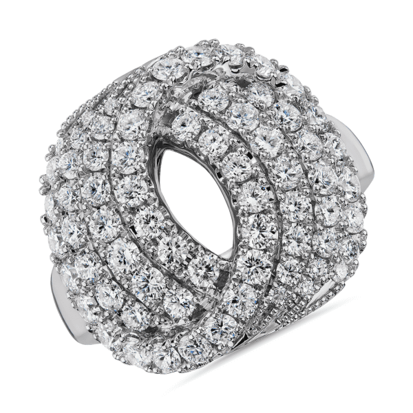 Infinity Circle Diamond Fashion Ring in 14k White Gold (2. ct. tw.)