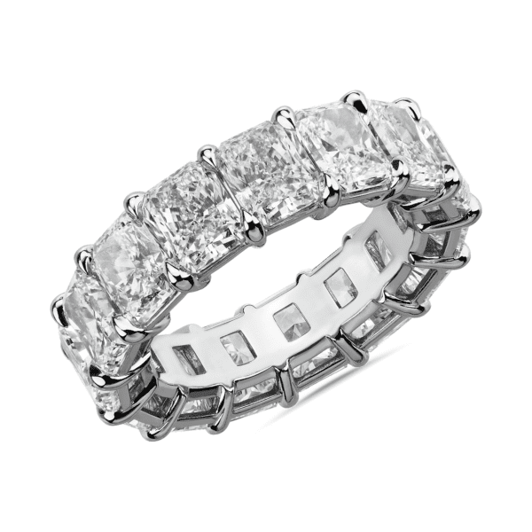 Radiant Cut Diamond Eternity Ring in Platinum (10 1/2 ct. tw.)