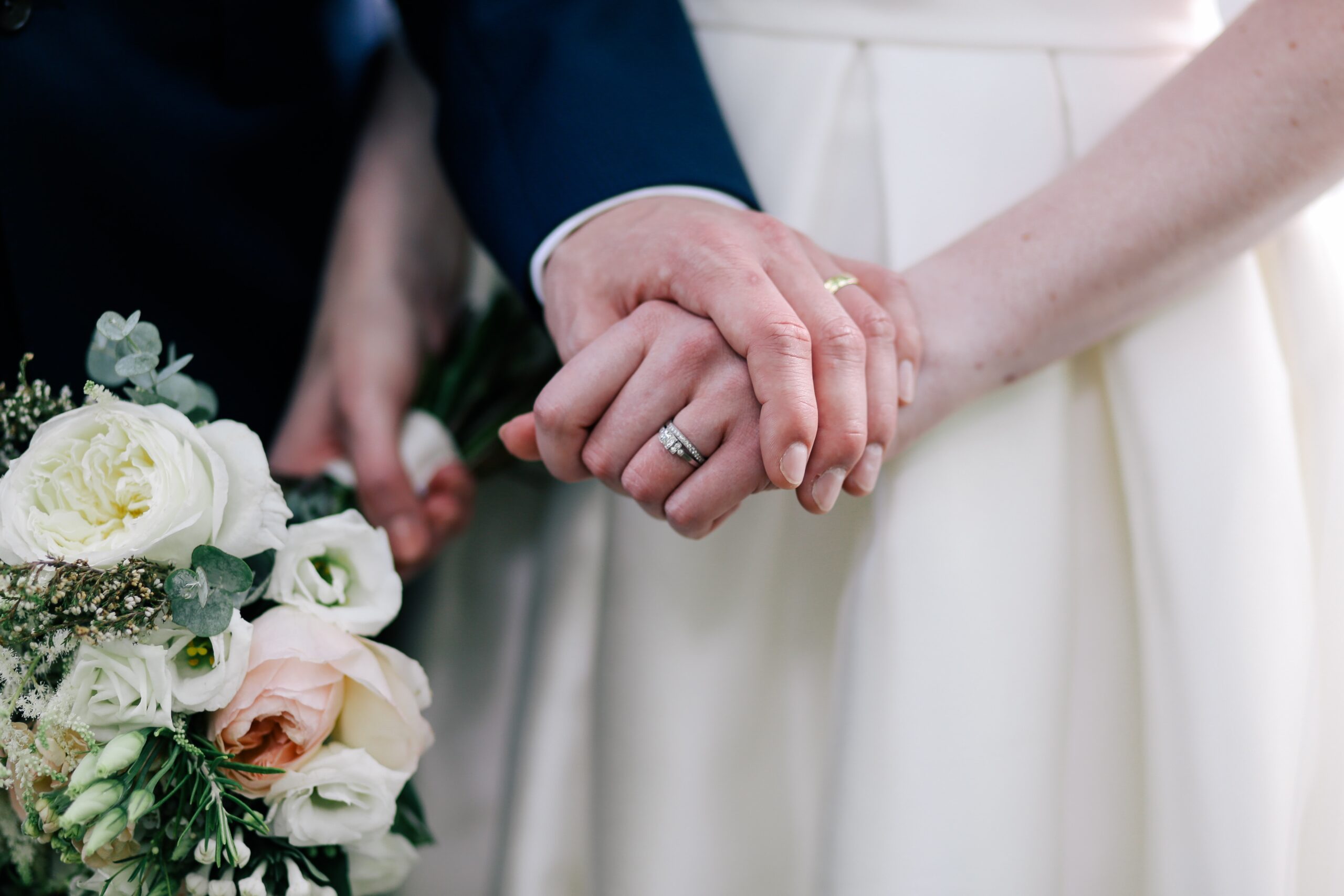 Glittering Adornment: White Diamond Wedding Rings to Declare Love